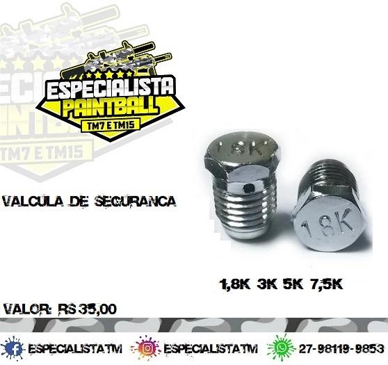 Válvula de segurança cilindro HPA 5K